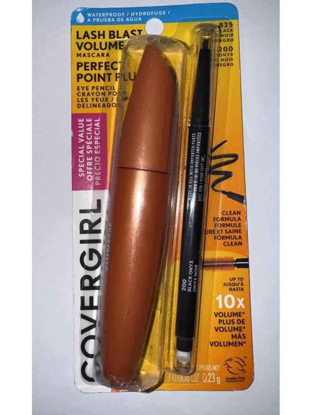 CoverGirl Lash Blast Volume Mascara #825 Very Black & #200 Eye Pencil Onyx